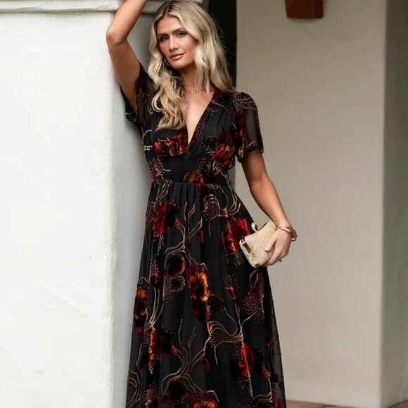 BALTIC BORN "VALEN" MAXI DRESS SZ L - Picture 1 of 6